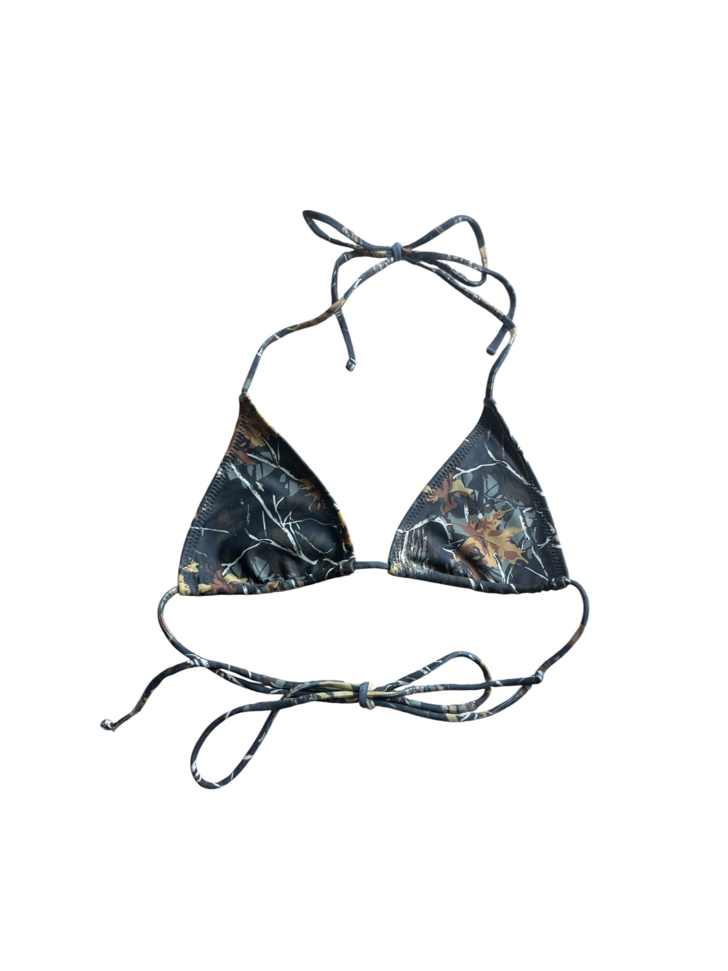 Camo Print Bikini Top